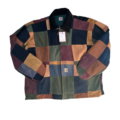 CARHARTT CHECKERED REWORKED JACKET (L)