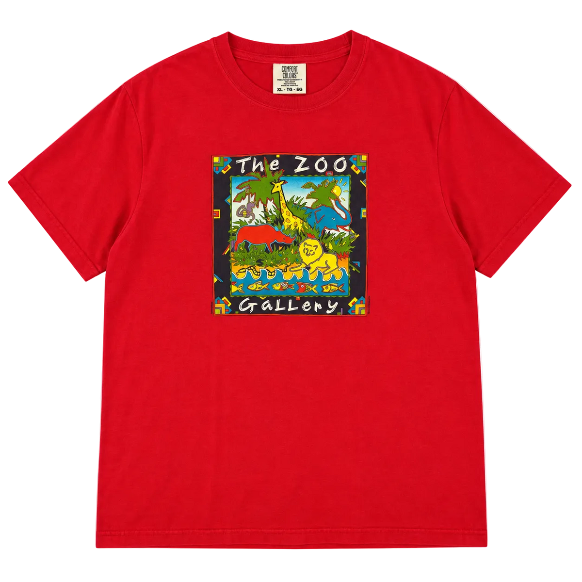 COMFORT COLORS ZOO GALLERY WILD THINGS GRAPHIC TEE (XL)