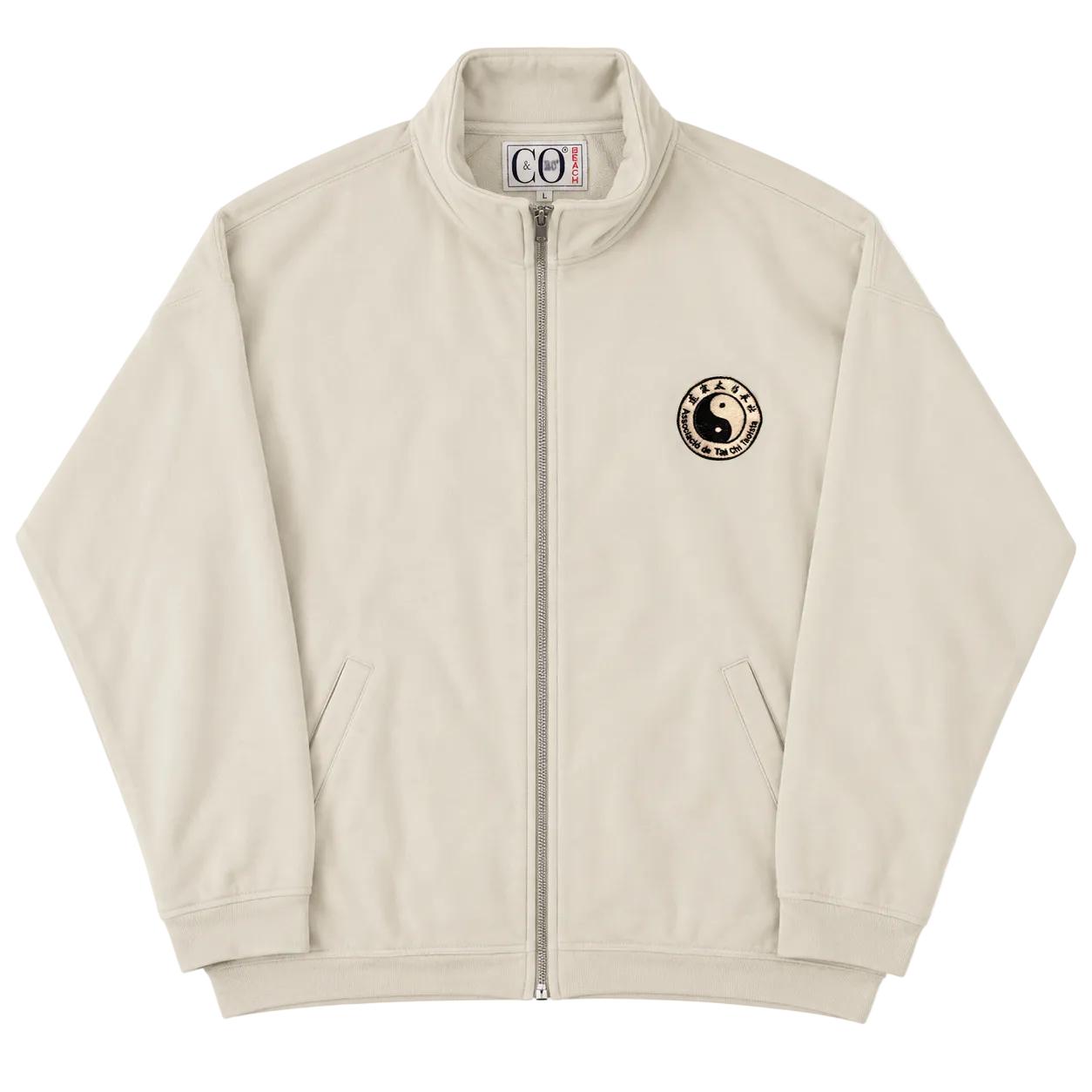 C&O BEACH YIN YANG ZIP UP SWEATER (L)