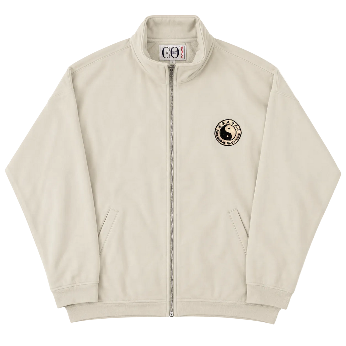 C&O BEACH YIN YANG ZIP UP SWEATER (L)