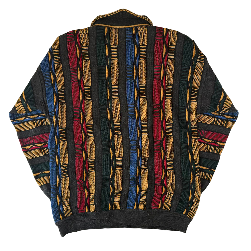 COOGI STYLE KNIT QUARTER ZIP SWEATER (XL)