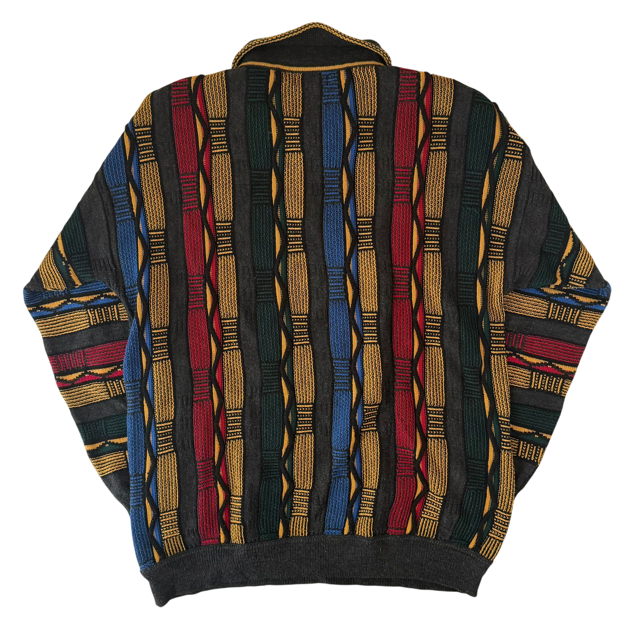 COOGI STYLE KNIT QUARTER ZIP SWEATER (XL)