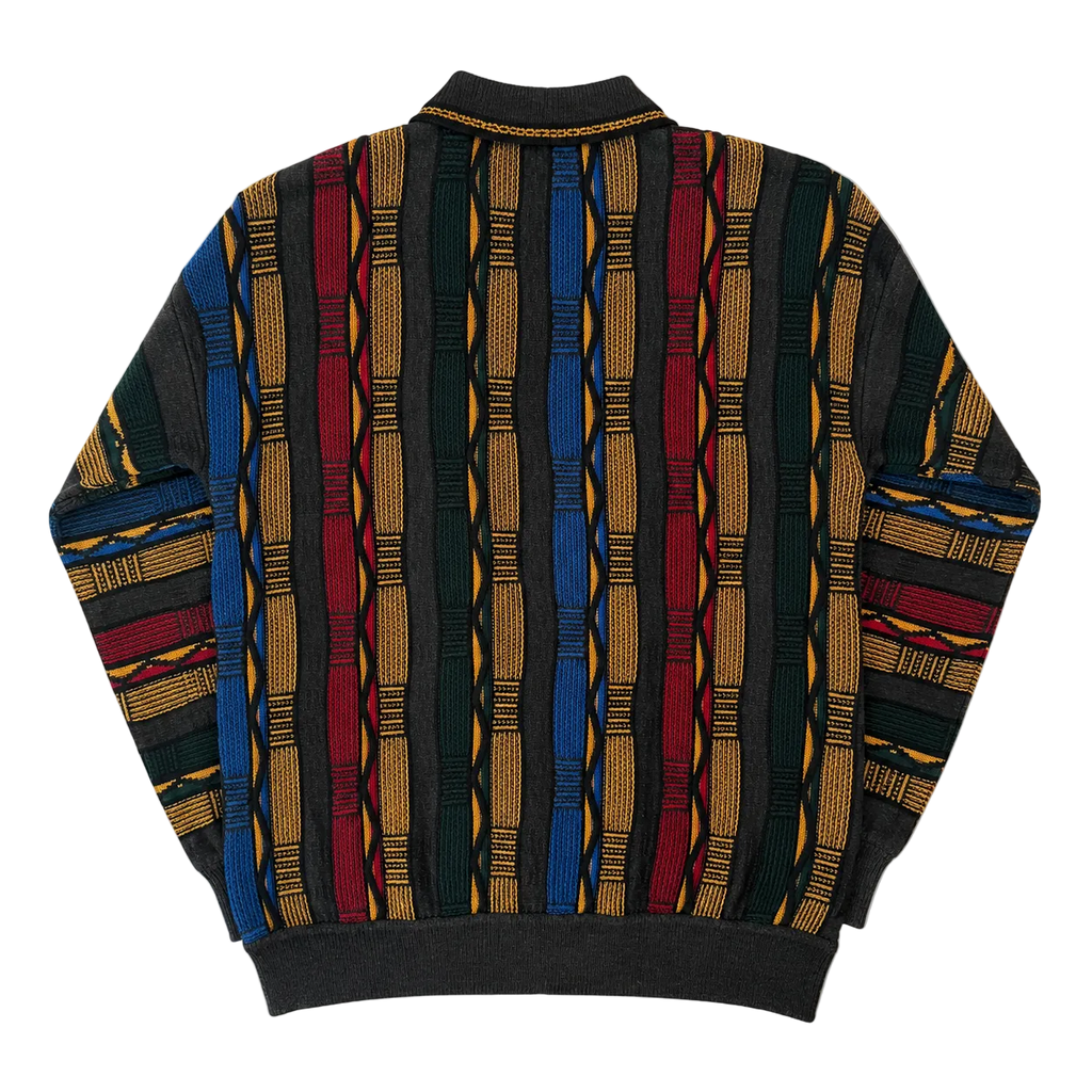 COOGI STYLE KNIT QUARTER ZIP SWEATER (XL)