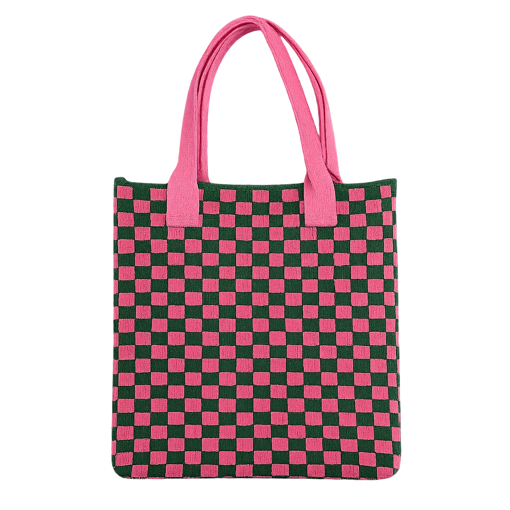 CHECKERED TOTE BAG