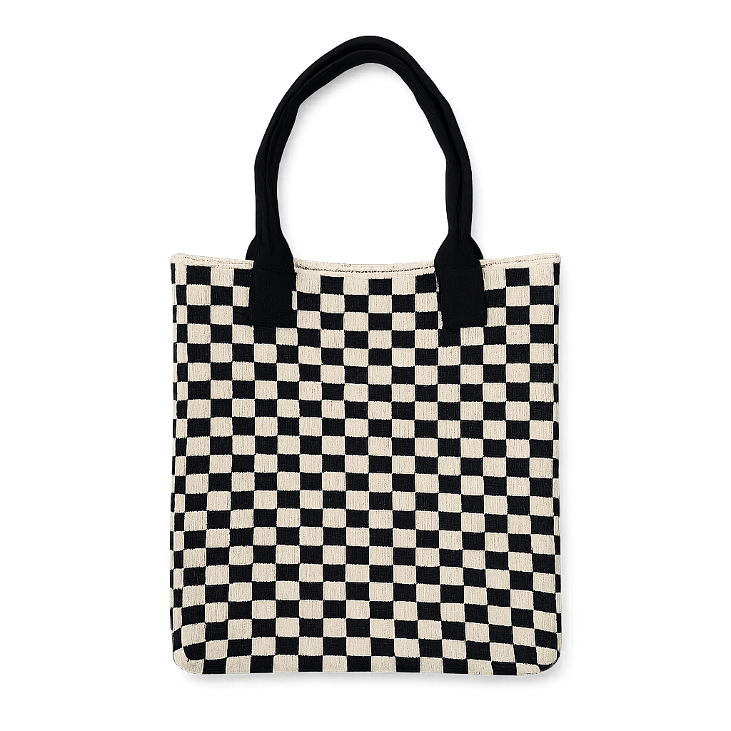 CHECKERED TOTE BAG