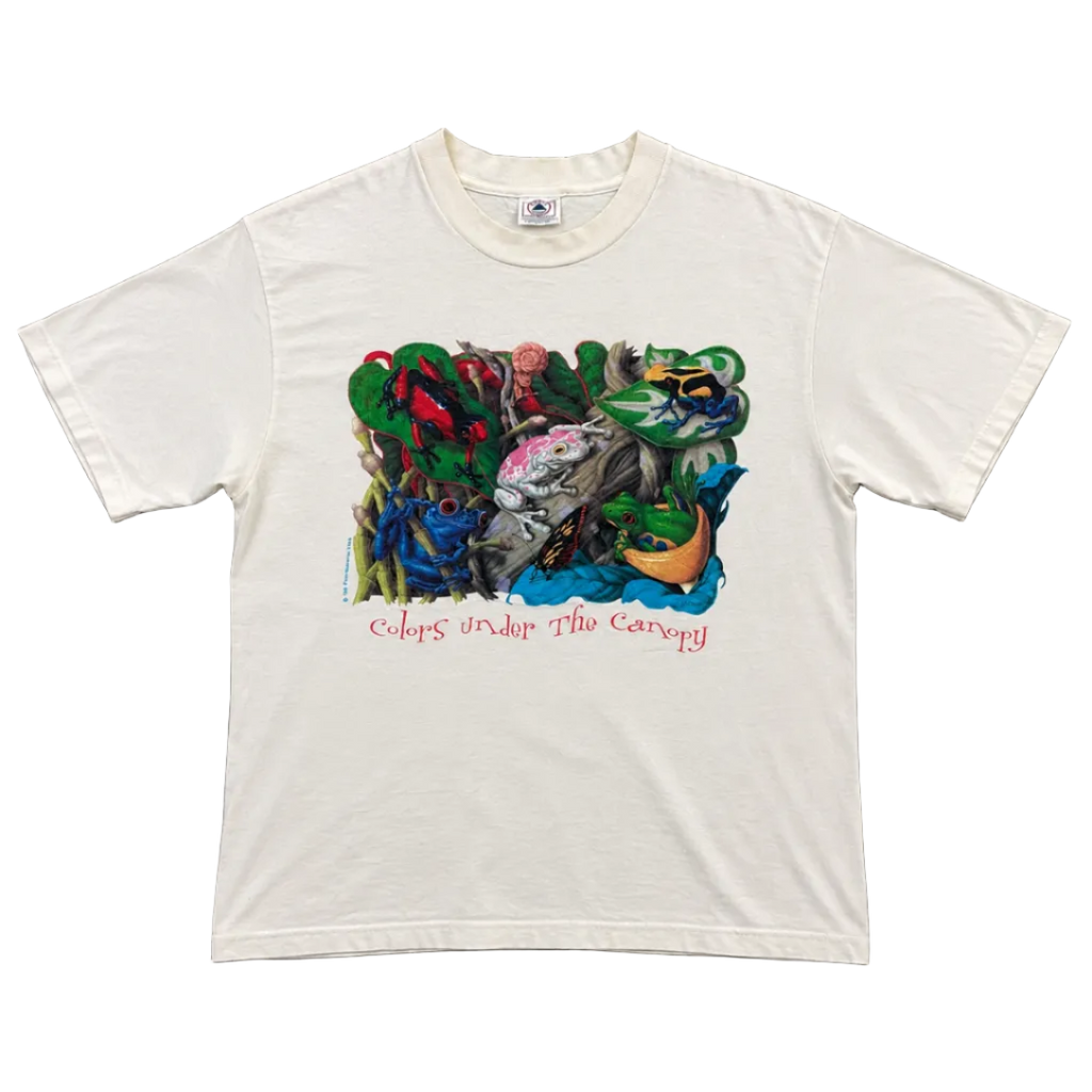 COLORS UNDER THE CANOPY FROG 90S GRAPHIC TEE (L)