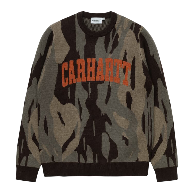 CARHARTT WIP UNIVERSITY SCRIPT SWEATER (XS)