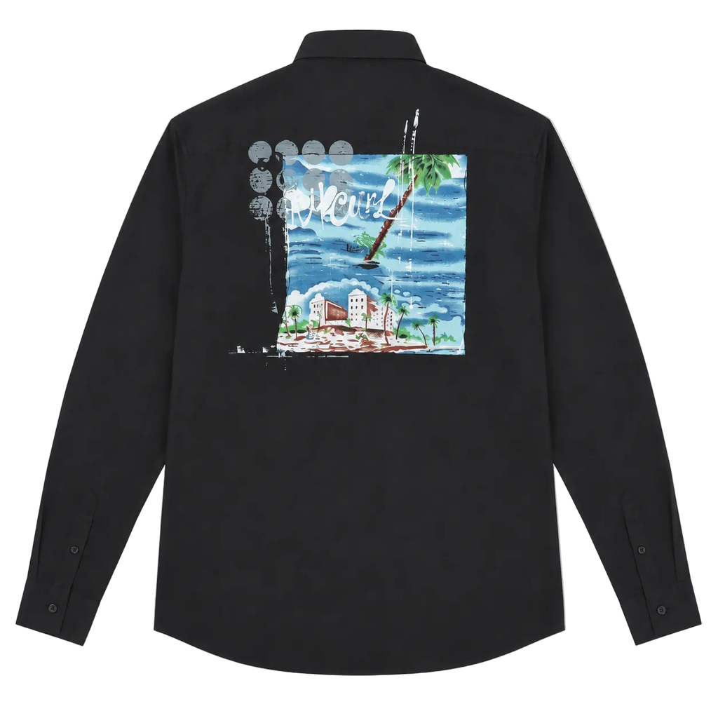 RIP CURL TROPICAL BACK PRINT SHIRT (L)