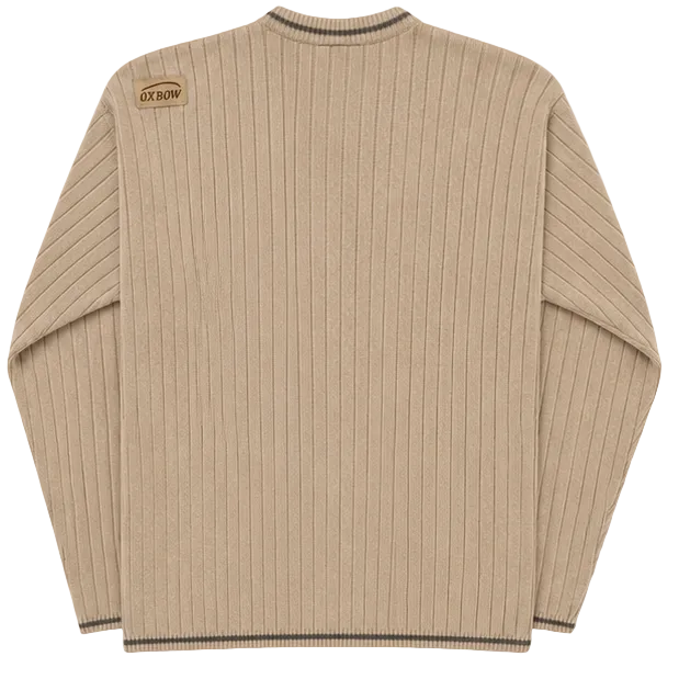 OXBOW RIB KNIT V-NECK SWEATER (M)