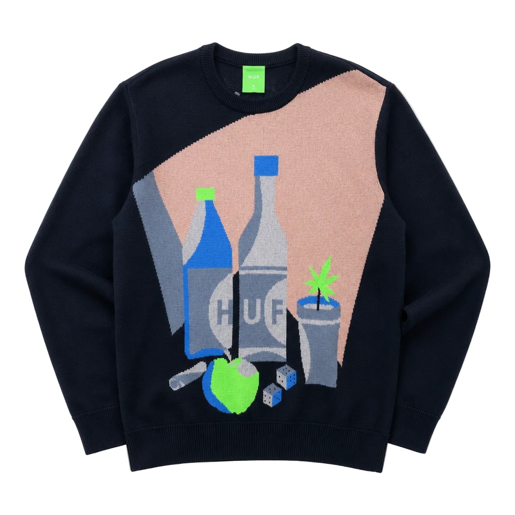 HUF STILL LIFE SWEATER (XL)