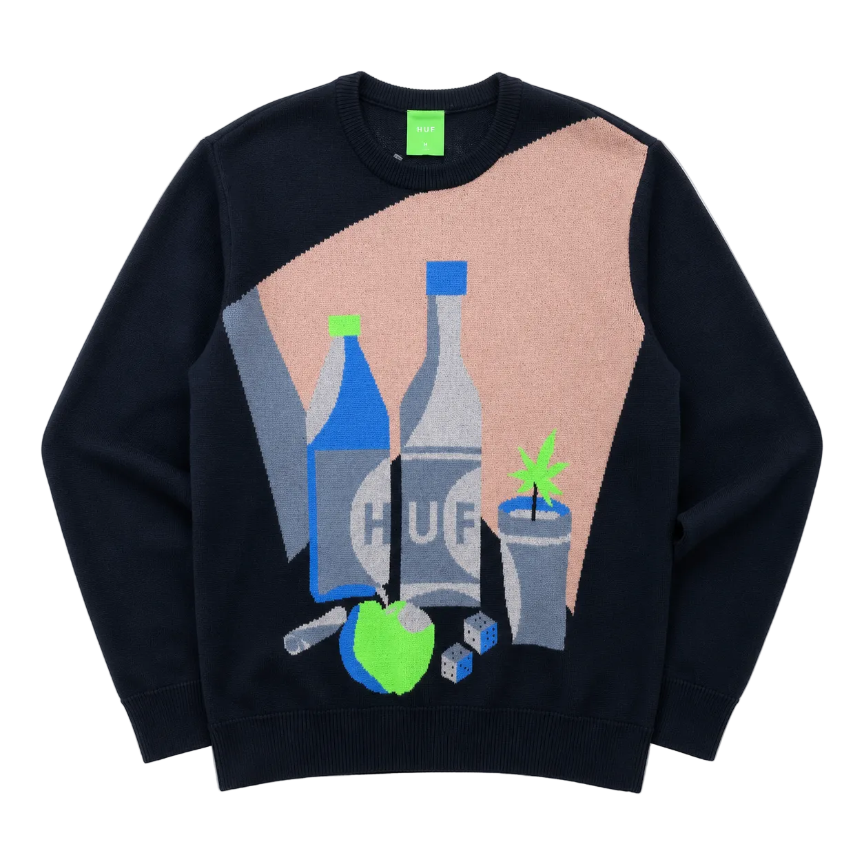 HUF STILL LIFE SWEATER (XL)