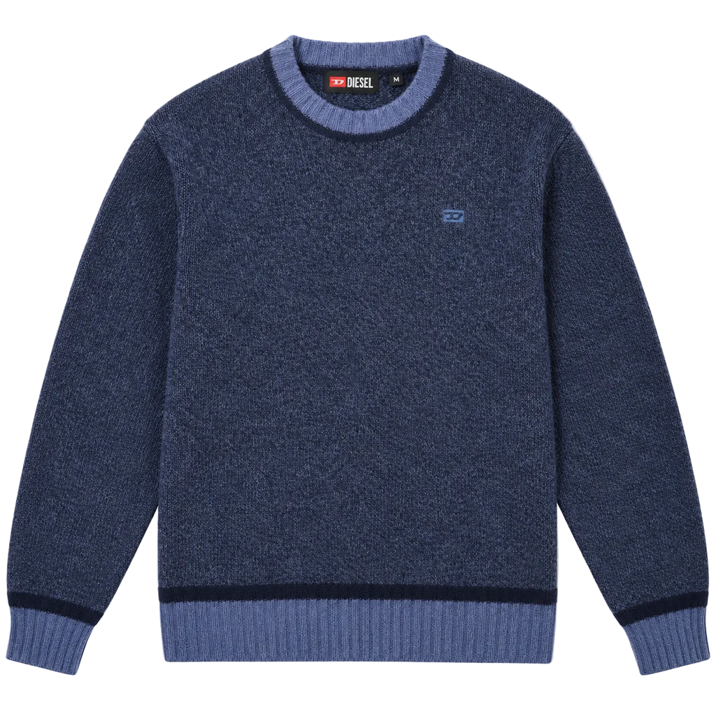 DIESEL SMALL LOGO KNIT SWEATER (M)