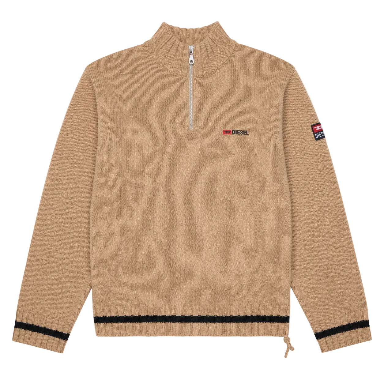 DIESEL KNIT QUARTER ZIP SWEATER (L)
