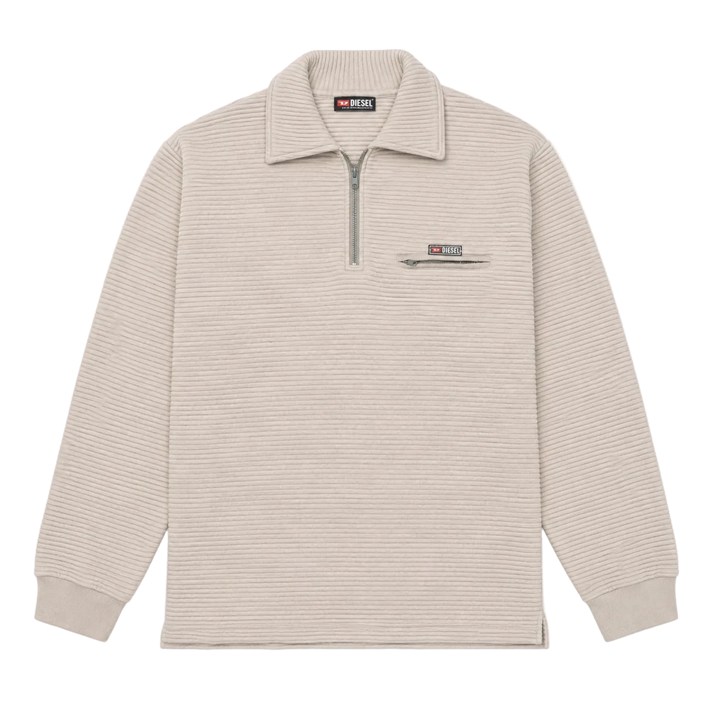 DIESEL KNIT QUARTER ZIP SWEATER (L)