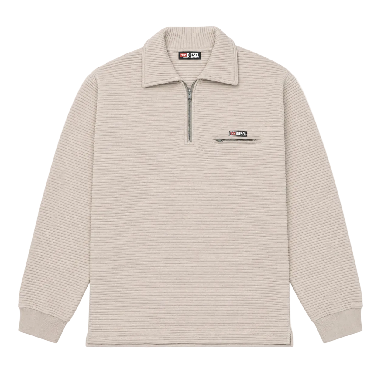 DIESEL KNIT QUARTER ZIP SWEATER (L)
