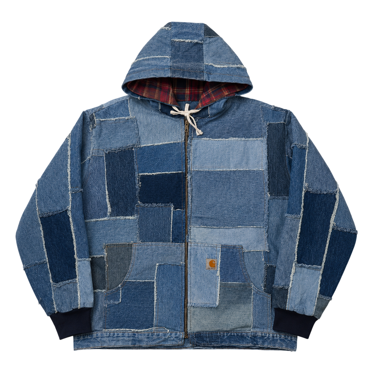 CARHARTT DENIM REWORKED JACKET (L)