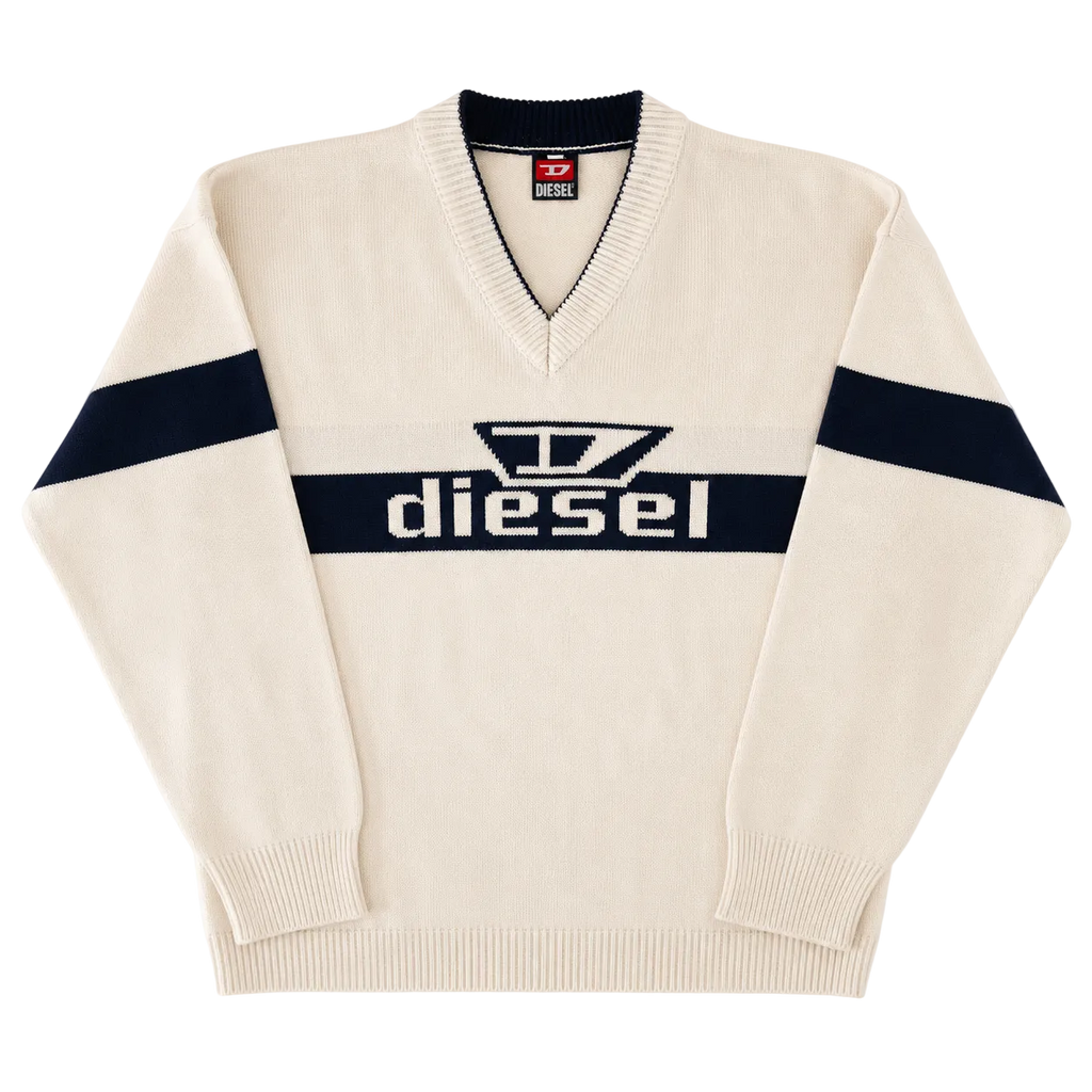 DIESEL BIG LOGO KNIT SWEATER (XXL)