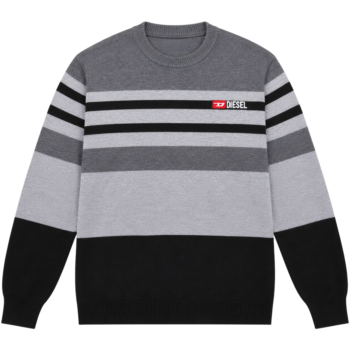 DIESEL SMALL LOGO KNIT SWEATER (M)