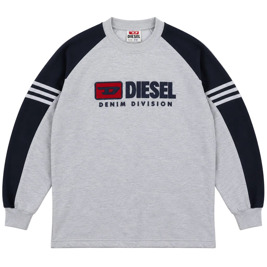 DIESEL DENIM DIVISION LOGO SWEATER (L)