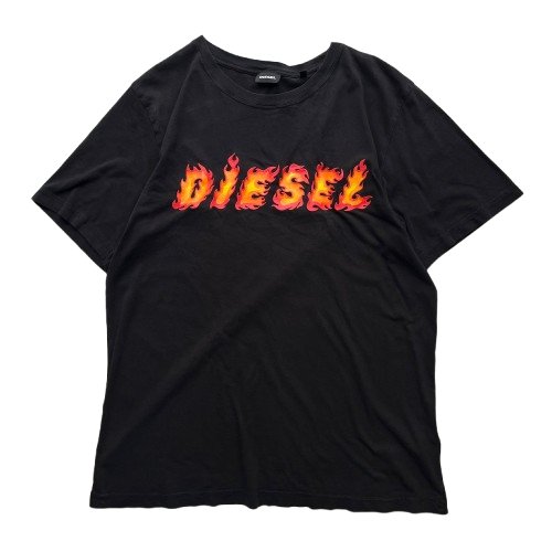 DIESEL FLAME LOGO TEE (M)