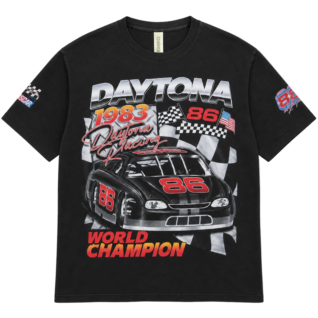 DAYTONA 86 WORLD CHAMPION RACING GRAPHIC TEE (L)