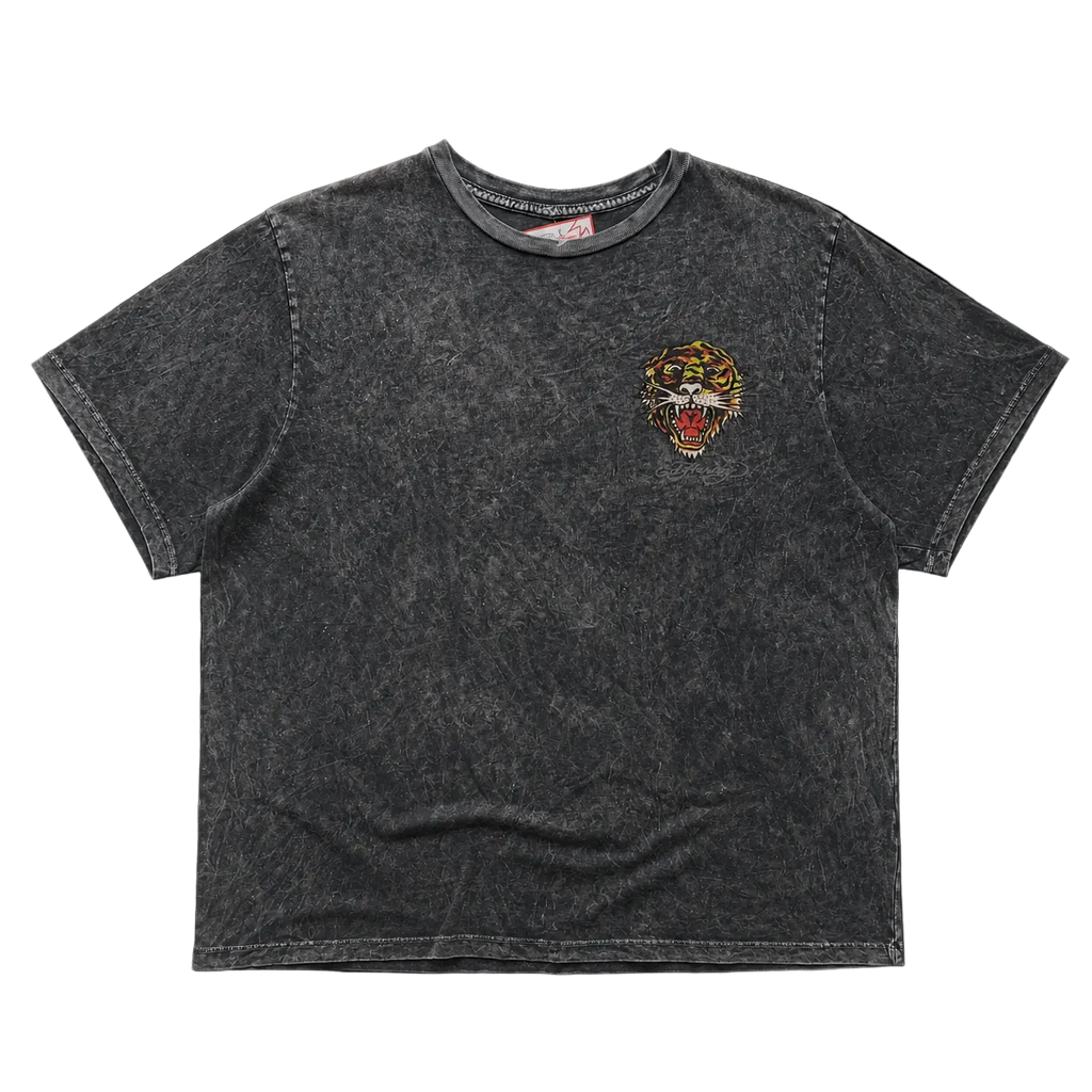 ED HARDY ACID WASH TIGER TEE (XXL)