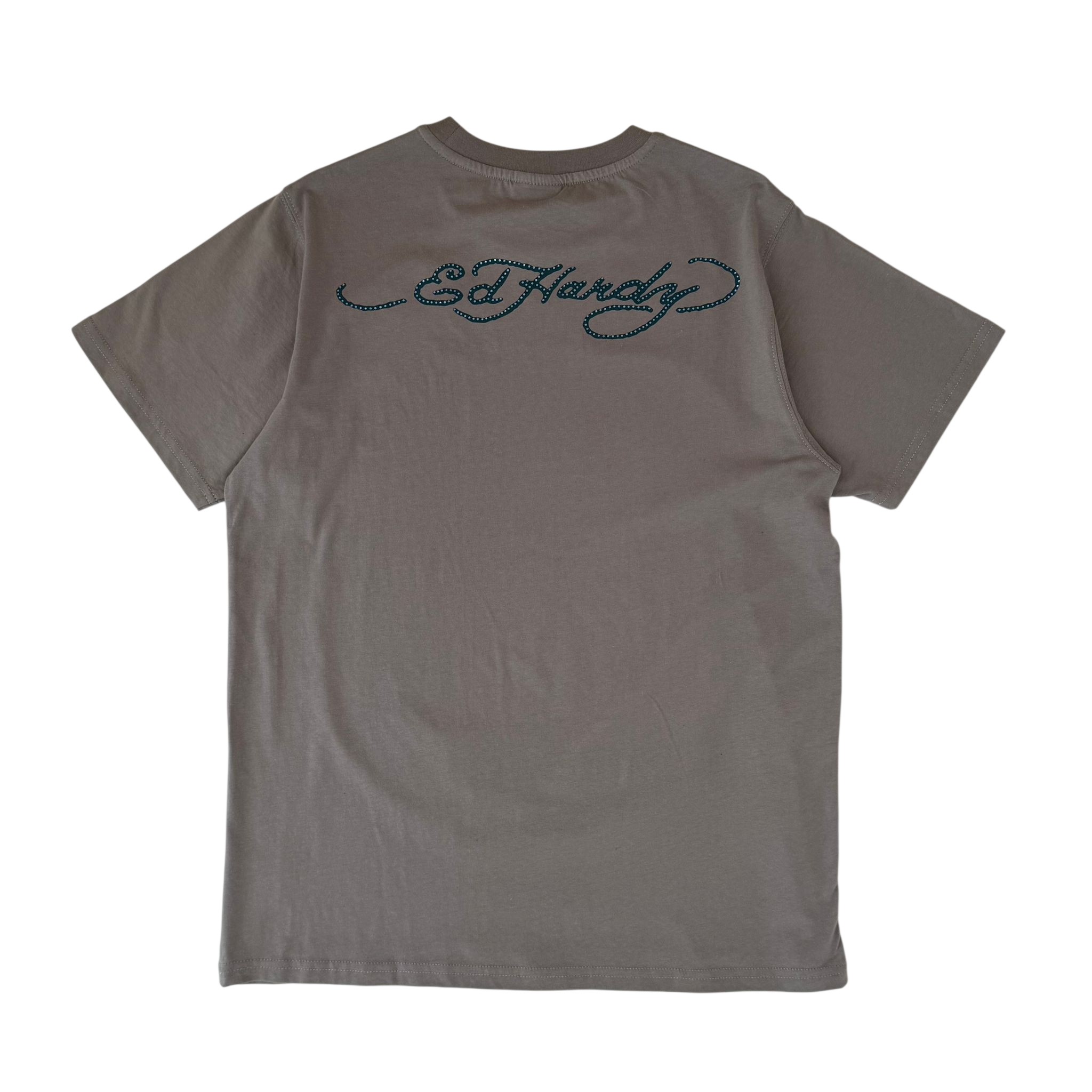 ED HARDY SKULL AND DRAG BATTLE DIAMOND TEE (M)