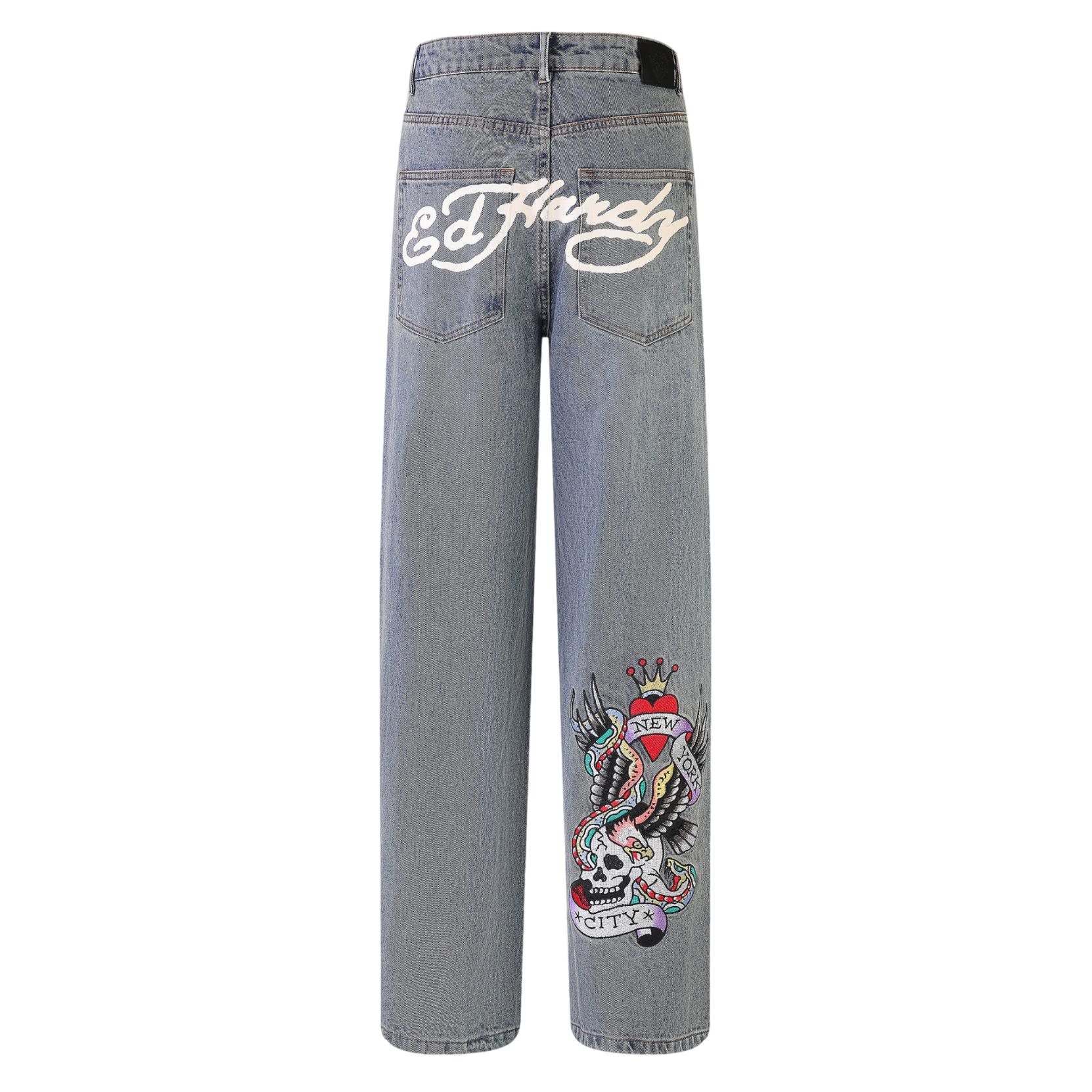 ED HARDY NYC SKULL XXTRA DENIM JEANS (XL)