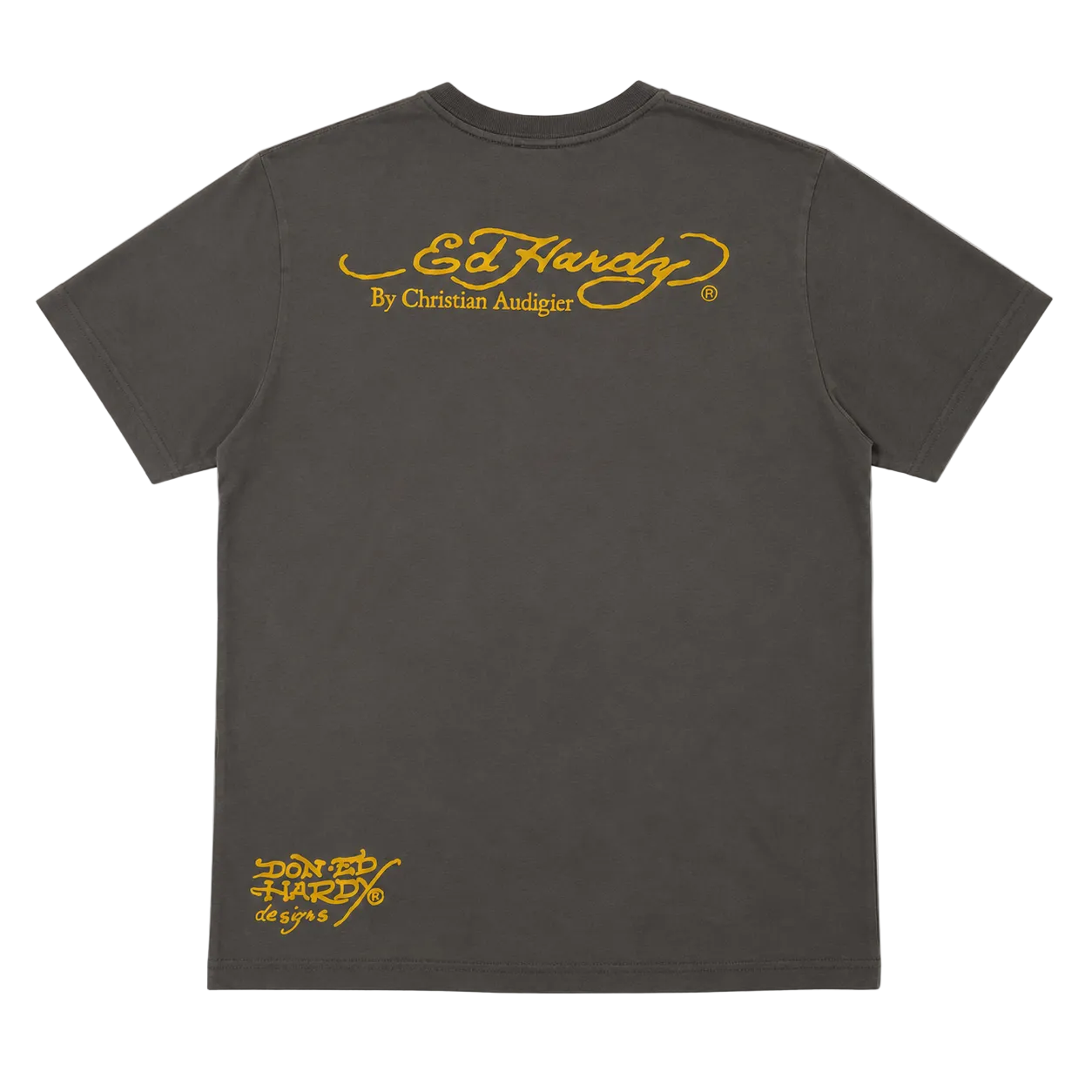 ED HARDY SKULL GLOBE GRAPHIC TEE (M)