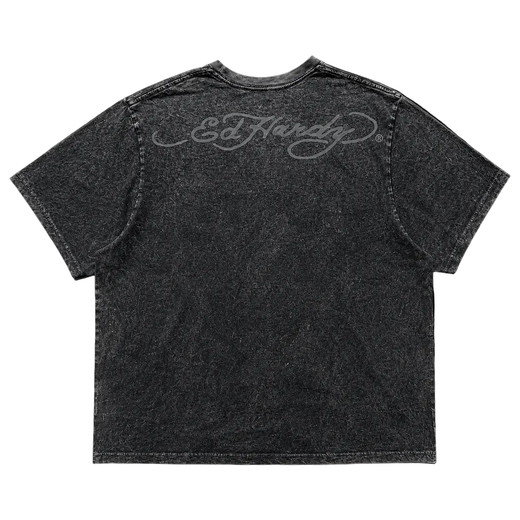 ED HARDY ACID WASH TIGER TEE (XXL)