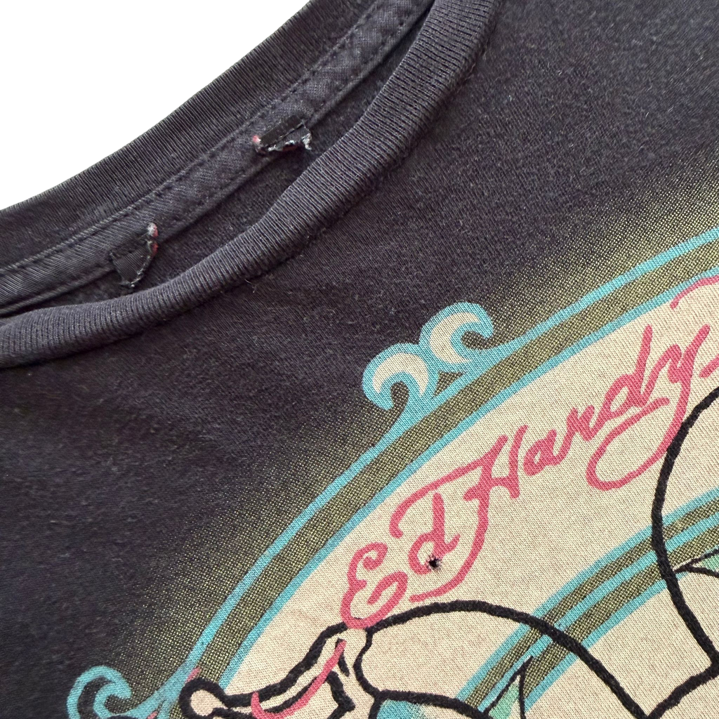 ED HARDY SKULL RIDER TEE (S)