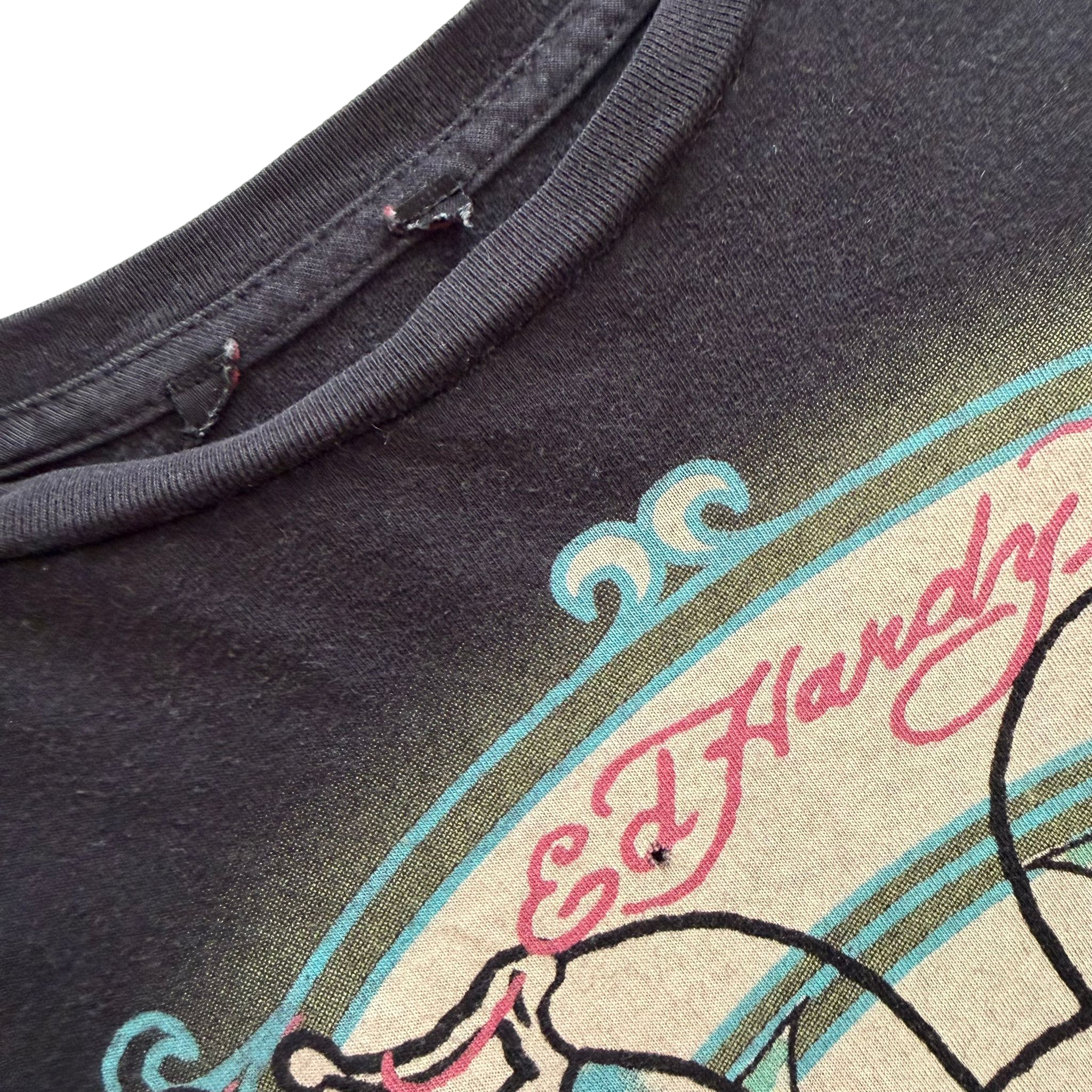 ED HARDY SKULL RIDER TEE (S)