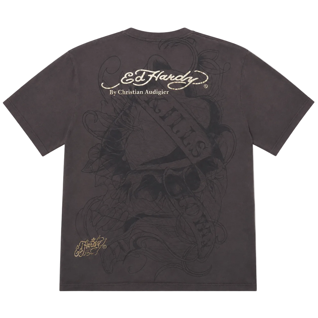 ED HARDY RHINESTONE LOVE KILLS SLOWLY TEE (M)