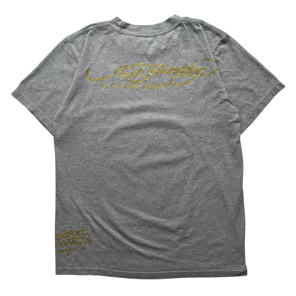 ED HARDY SKULL AVIATOR TEE (M)