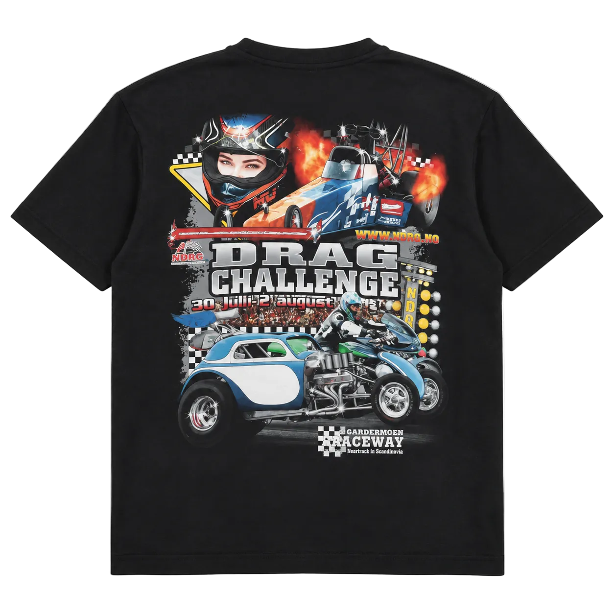 DRAG CHALLENGE GARDERMOEN RACEWAY AKAMA TEE (L)