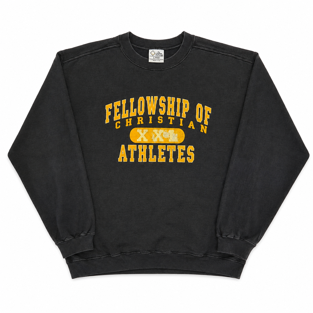 FELLOWSHIP OF CHRISTIAN ATHLETES SPELL OUT SWEATER (L)