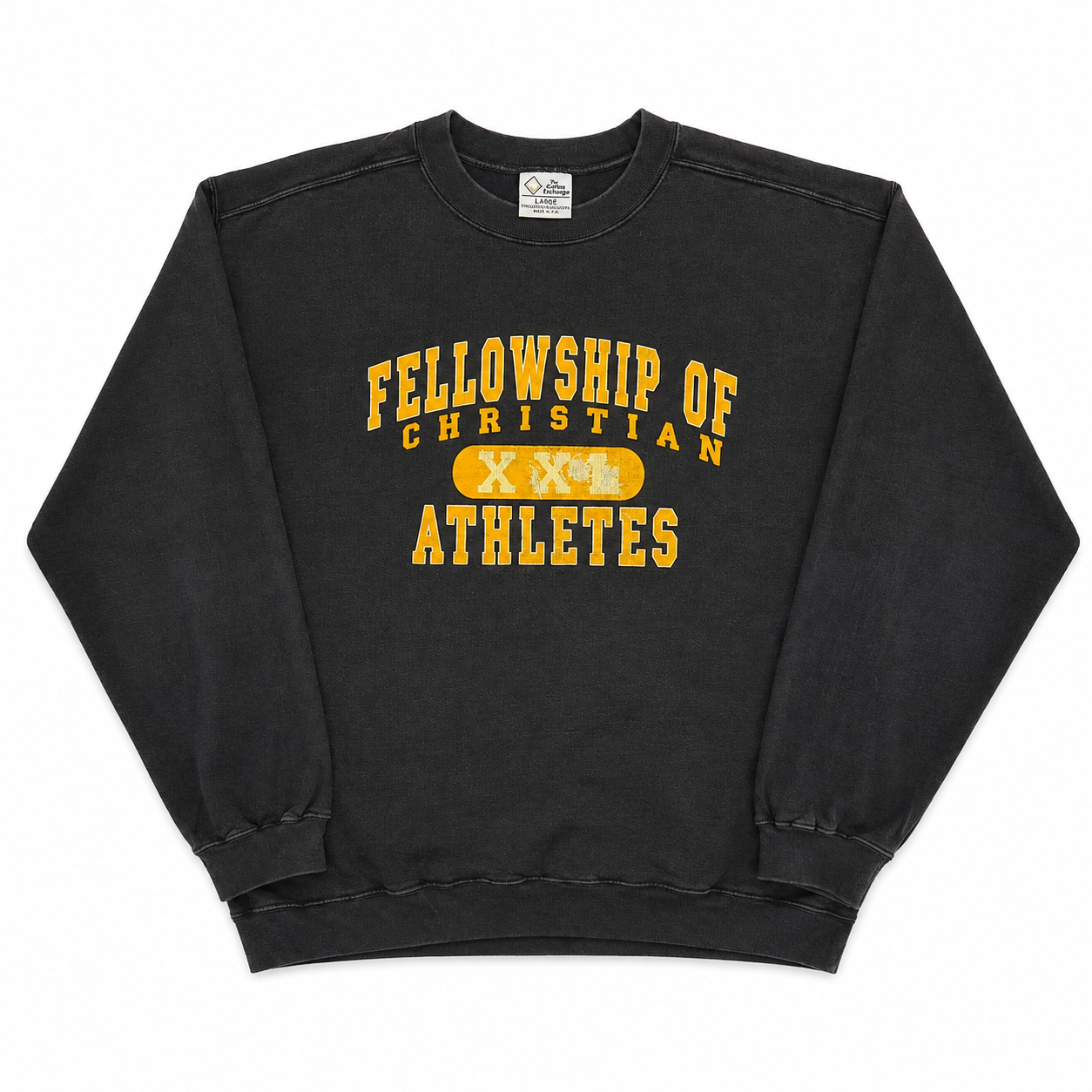 FELLOWSHIP OF CHRISTIAN ATHLETES SPELL OUT SWEATER (L)
