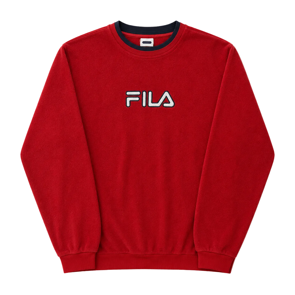 FILA SPELL OUT LOGO FLEECE SWEATER (S)