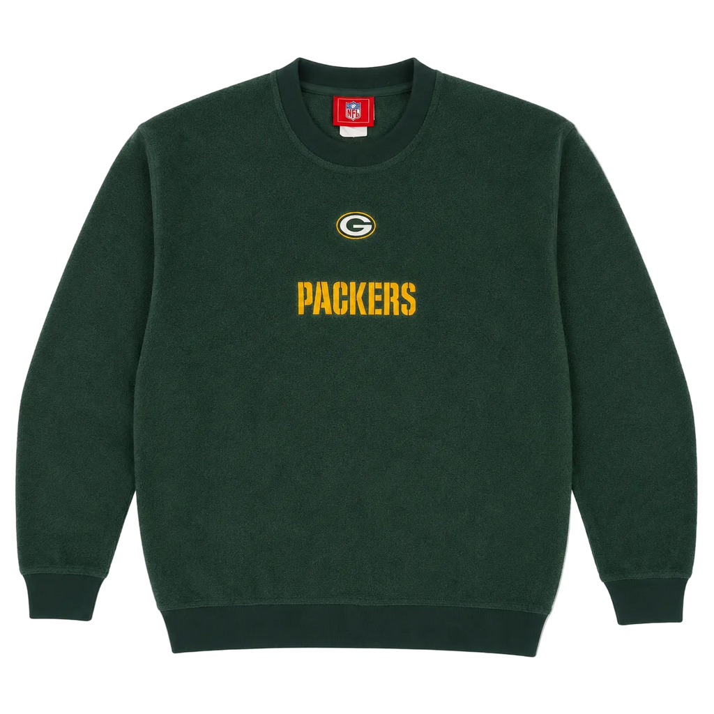 GREENBAY PACKERS EMBROIDERED LOGO FLEECE SWEATER (L)
