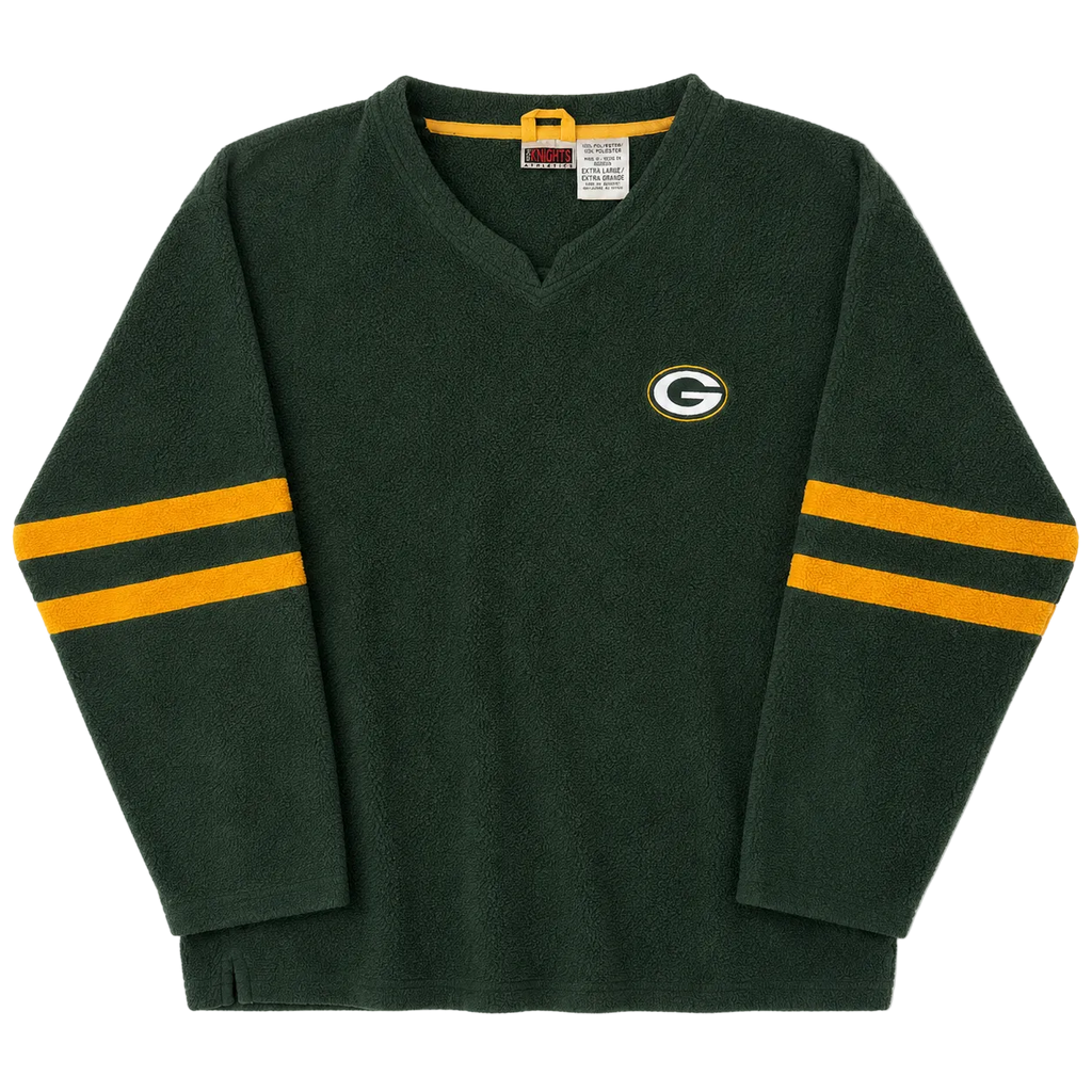 GREENBAY PACKERS EMBROIDERED LOGO FLEECE SWEATER (XL)