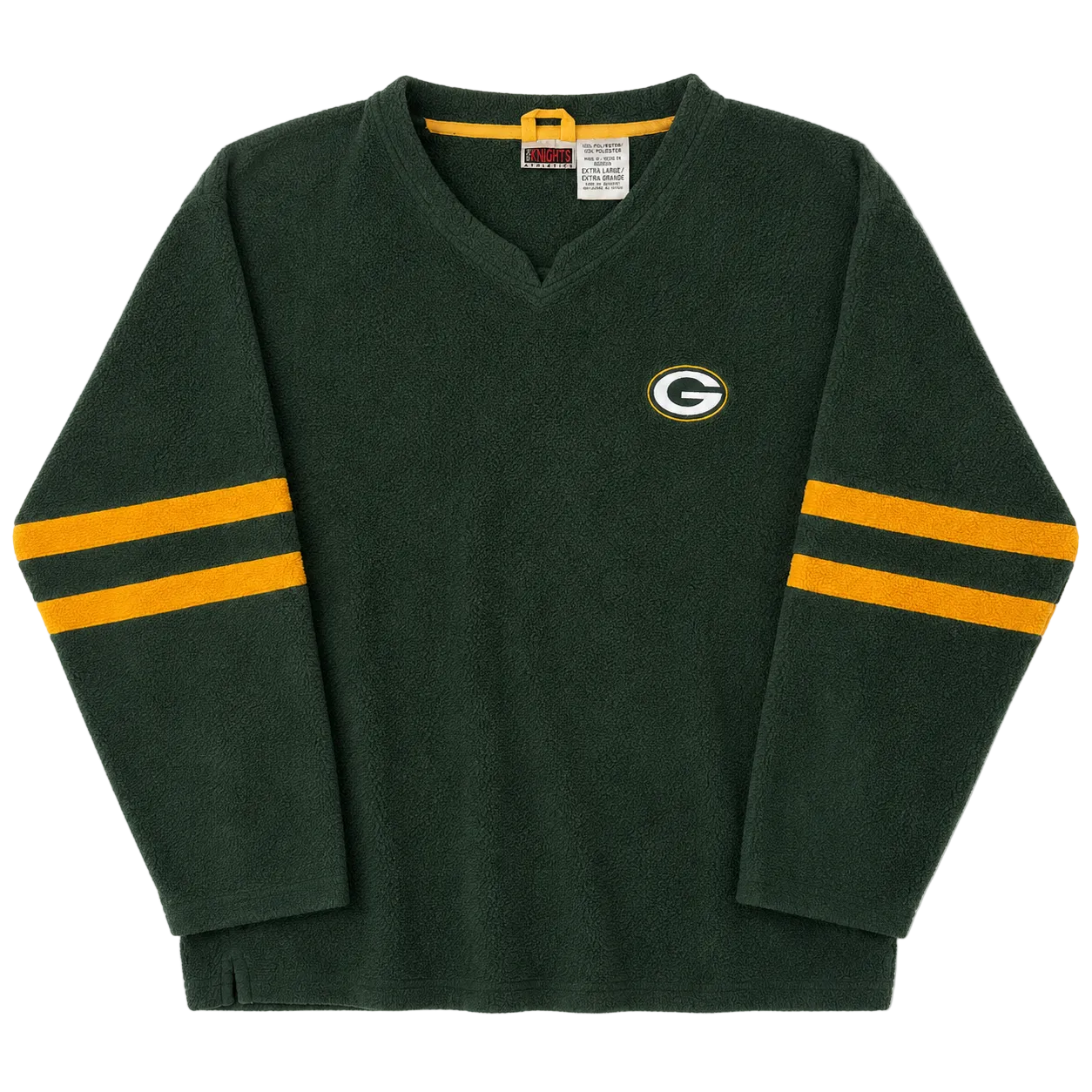 GREENBAY PACKERS EMBROIDERED LOGO FLEECE SWEATER (XL)