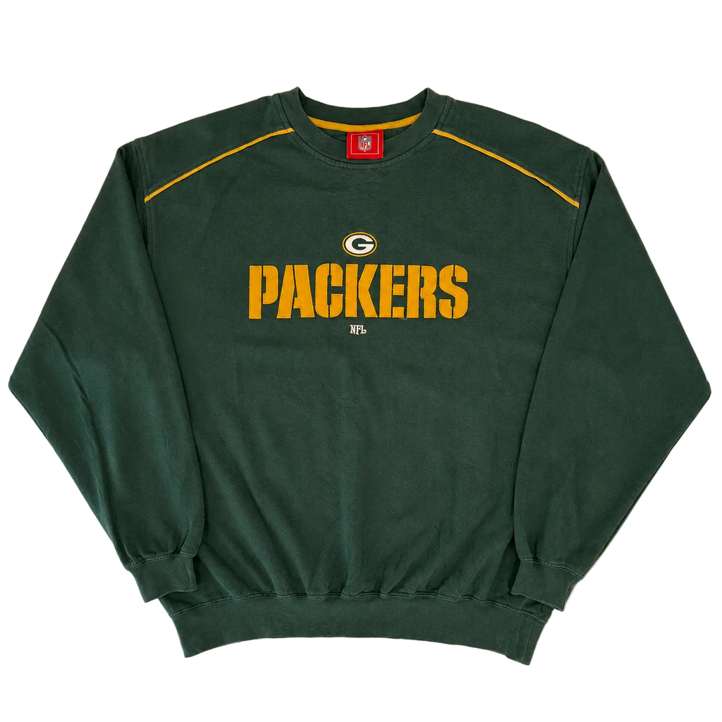 GREEN BAY PACKERS SPELL OUT LOGO SWEATER (L)