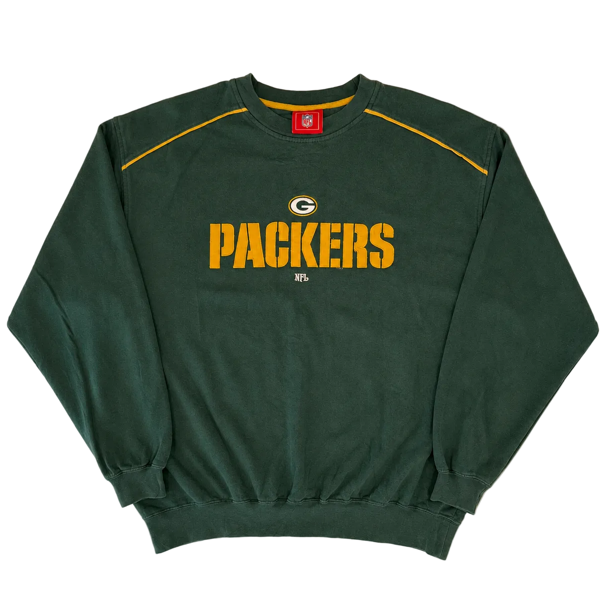 GREEN BAY PACKERS SPELL OUT LOGO SWEATER (L)