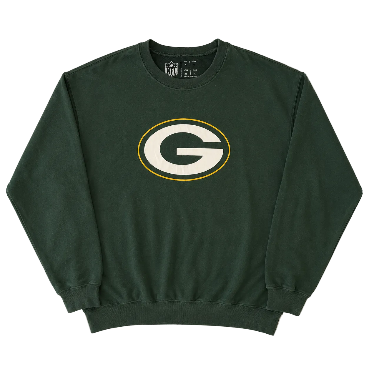 GREEN BAY PACKERS BIG LOGO SWEATER (L)