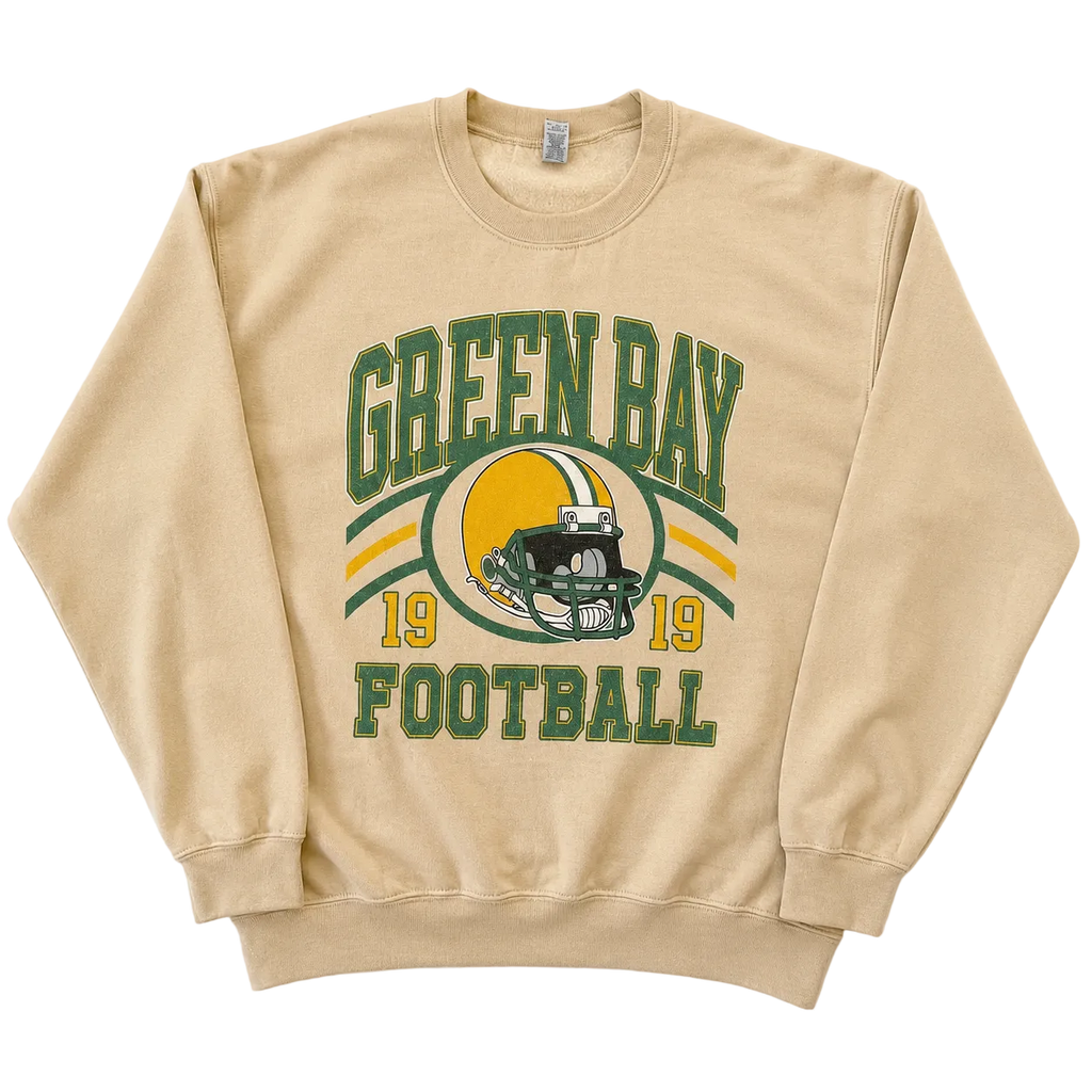 GREEN BAY PACKERS FOOTBALL GRAPHIC LOGO SWEATER (L)