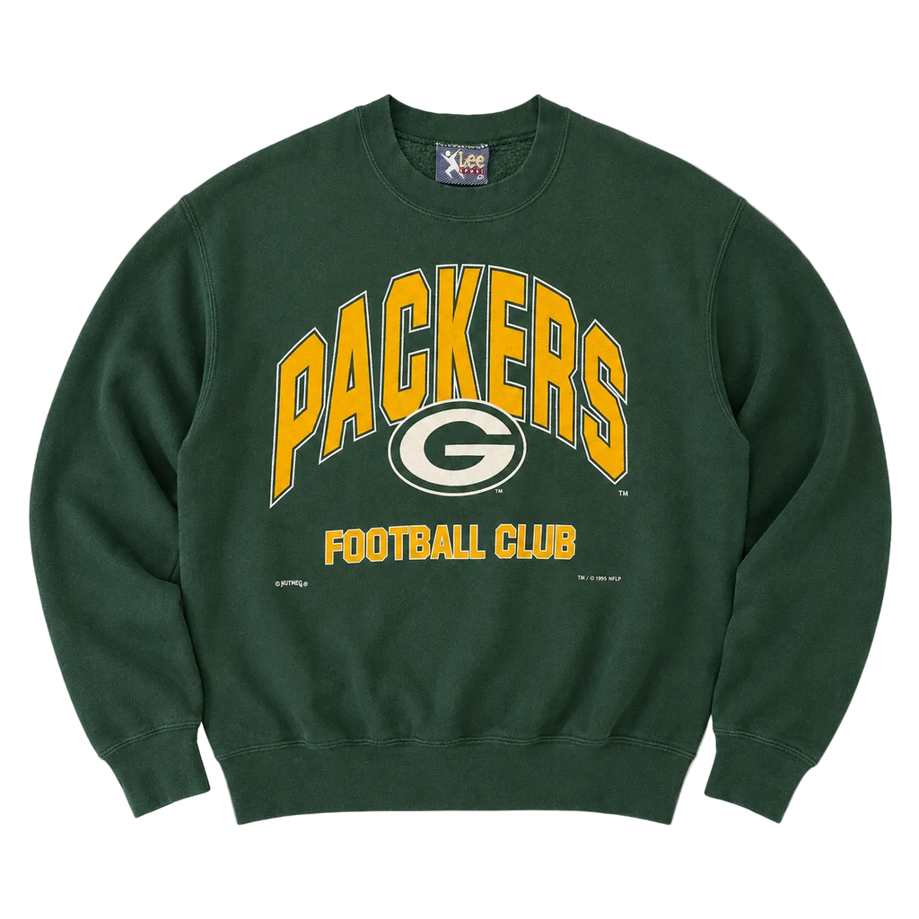 GREEN BAY PACKERS NUTMEG 1995 GRAPHIC SWEATER (M)