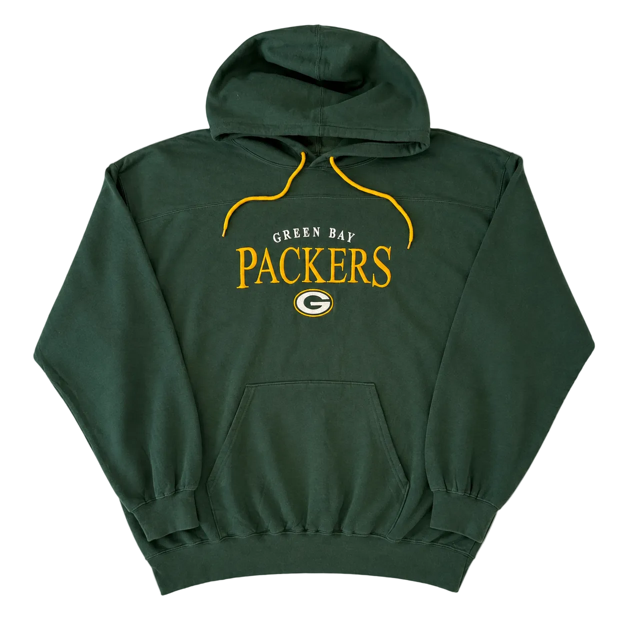GREEN BAY PACKERS NFL SPELL OUT EMBROIDERED HOODIE (2XL)