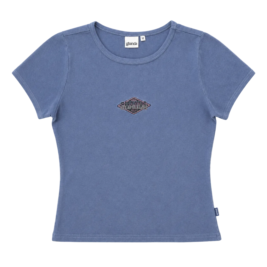 GHANDA RIBBED LOGO TEE (XS)