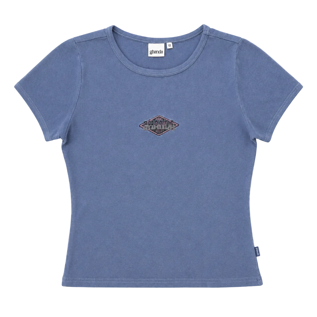 GHANDA RIBBED LOGO TEE (XS)