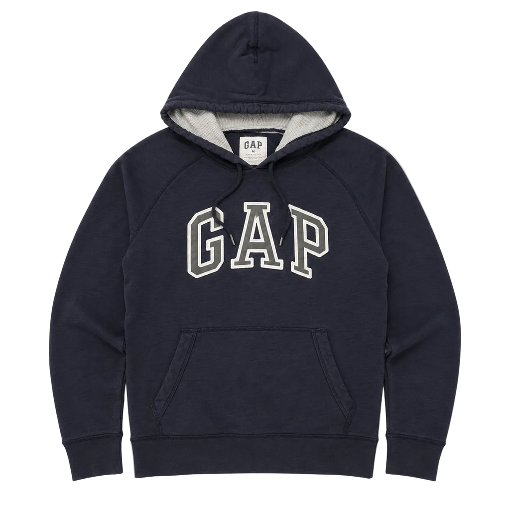 GAP SPELL OUT LOGO HOODIE (M)